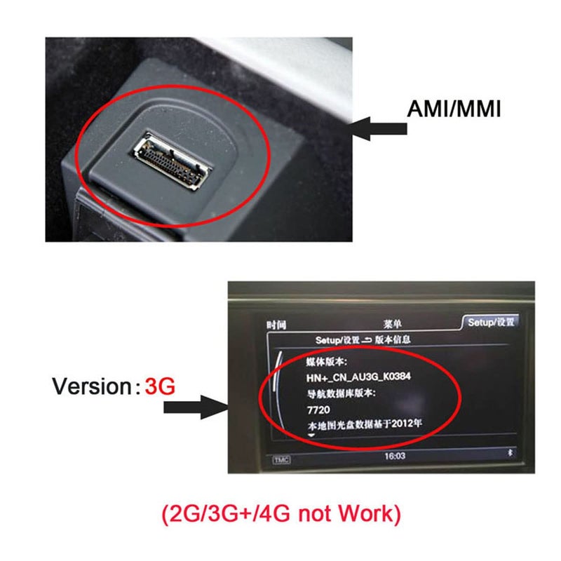 chenyang AMI to USB Cable Media in AMI MDI USB AUX Flash Drive Adapter Cable for Car VW Audi 2014 A4 A6 Q5 Q7 - Image 3