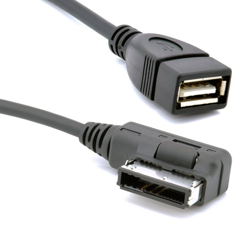 chenyang AMI to USB Cable Media in AMI MDI USB AUX Flash Drive Adapter Cable for Car VW Audi 2014 A4 A6 Q5 Q7 - Image 1