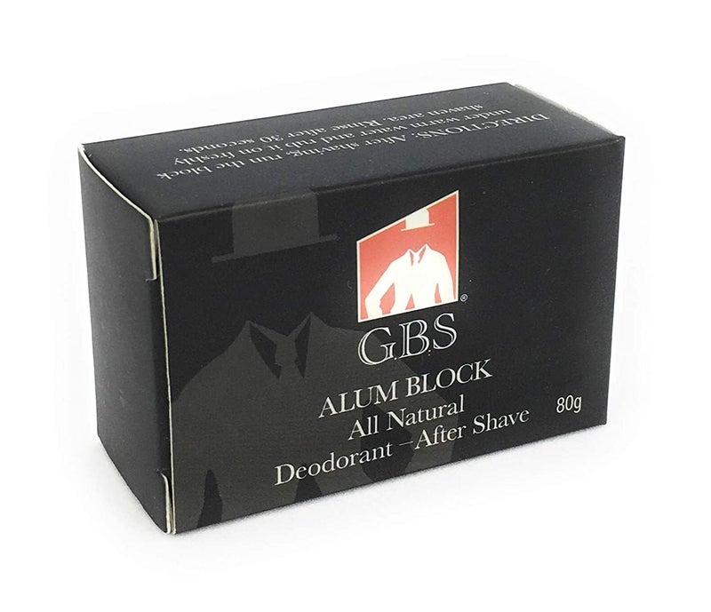 GBS Alum Block AllNatural Deodorant After Shave Pack of 1 After Shave Soothing Razor Burn Relief