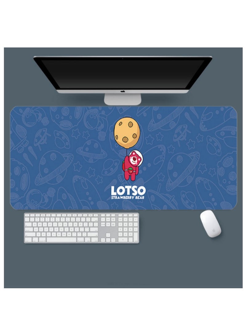 Anna Blue Cartoon Strawberry Bear Non-Slip Mouse Pad - Image 3