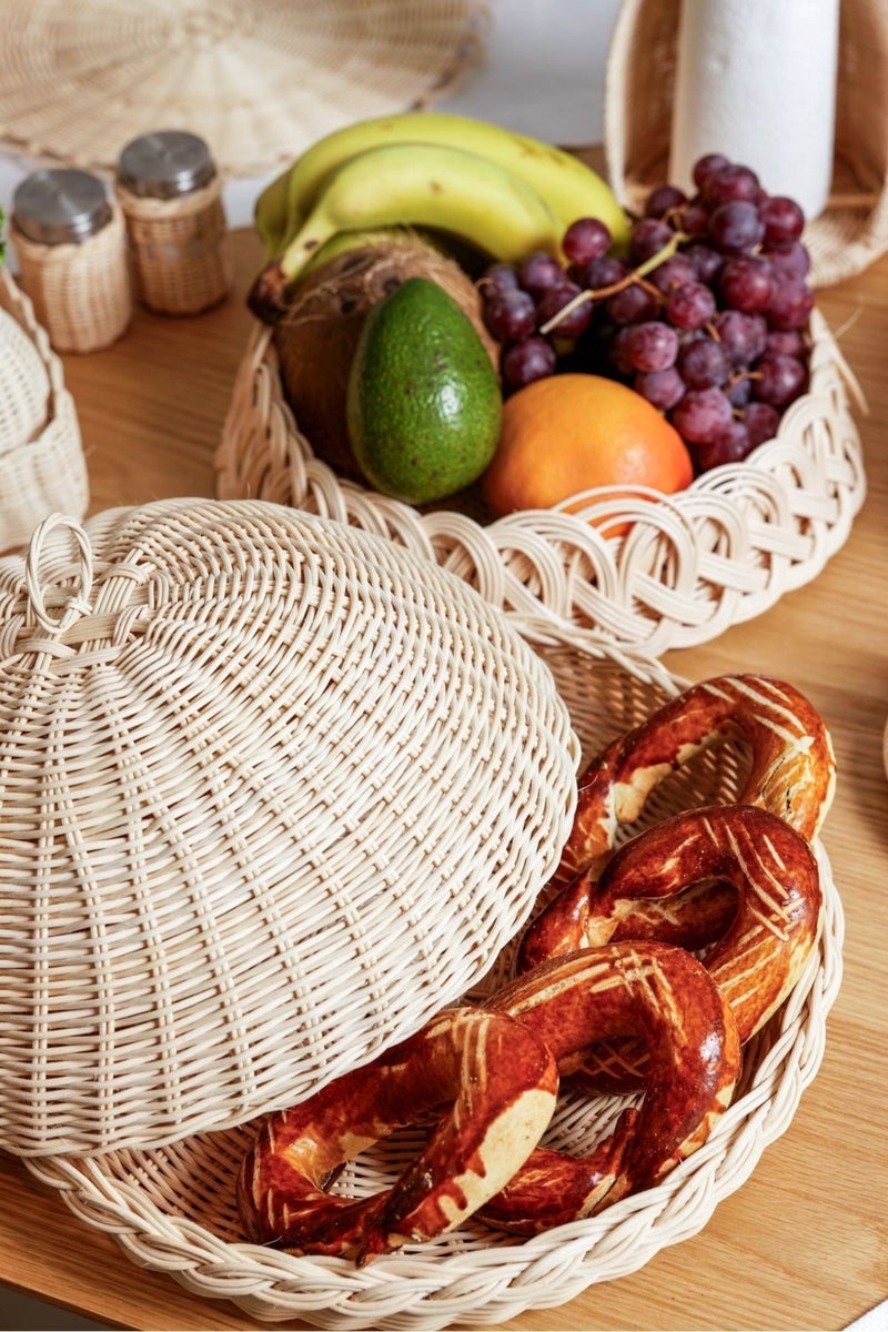 Maison Avf Rattan Multi-Purpose Oval Fruit Basket - Image 2