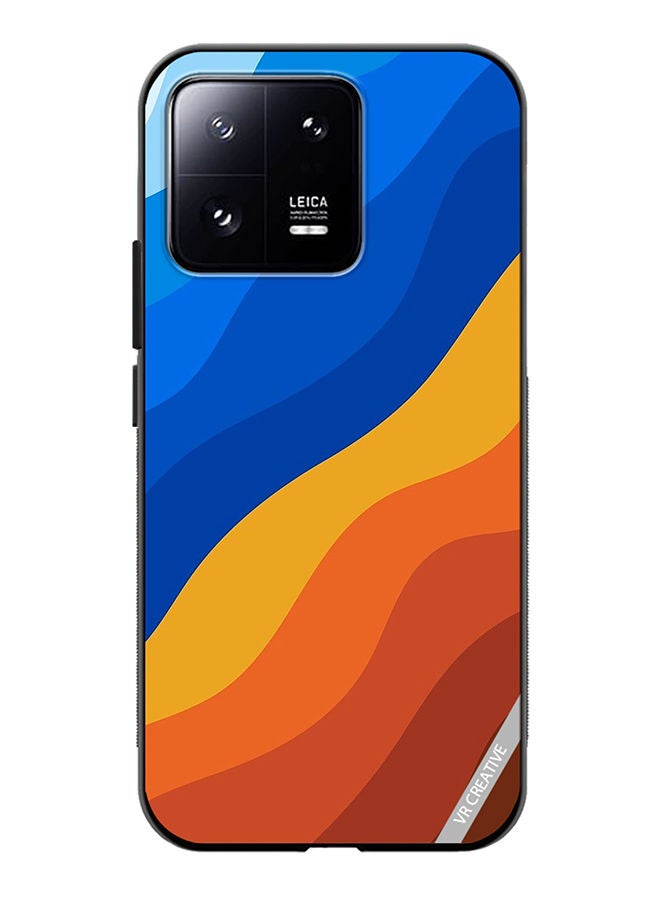 VR CREATIVE Protective Case Cover For Xiaomi 13 Multicolor Waves Design - Image 1