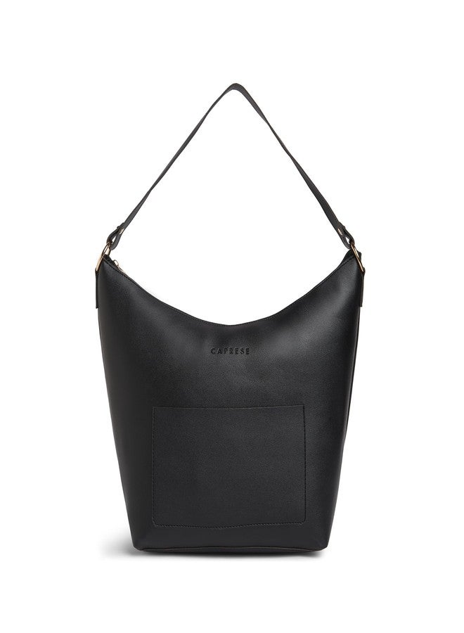 Caprese Ray Medium Hobo Bag for Women with Shoulder Strap & Zipper Closure | Stylish, Versatile Handbag for Everyday Use | Perfect for Casual Outings, Work, Travel, and Special Events (Black) - Image 1
