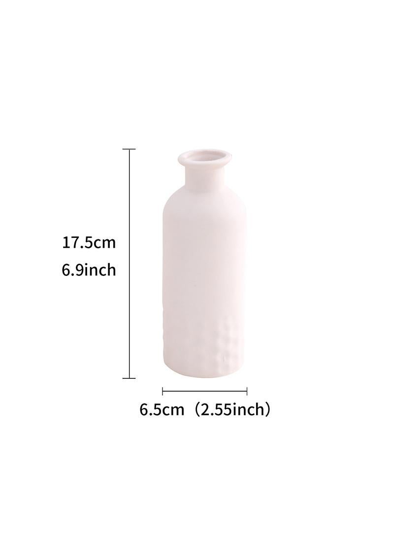 Y&D Modern Minimalist Living Room Creative Dining Table Coffee Table Home Decoration White Ceramic Vase - Image 1
