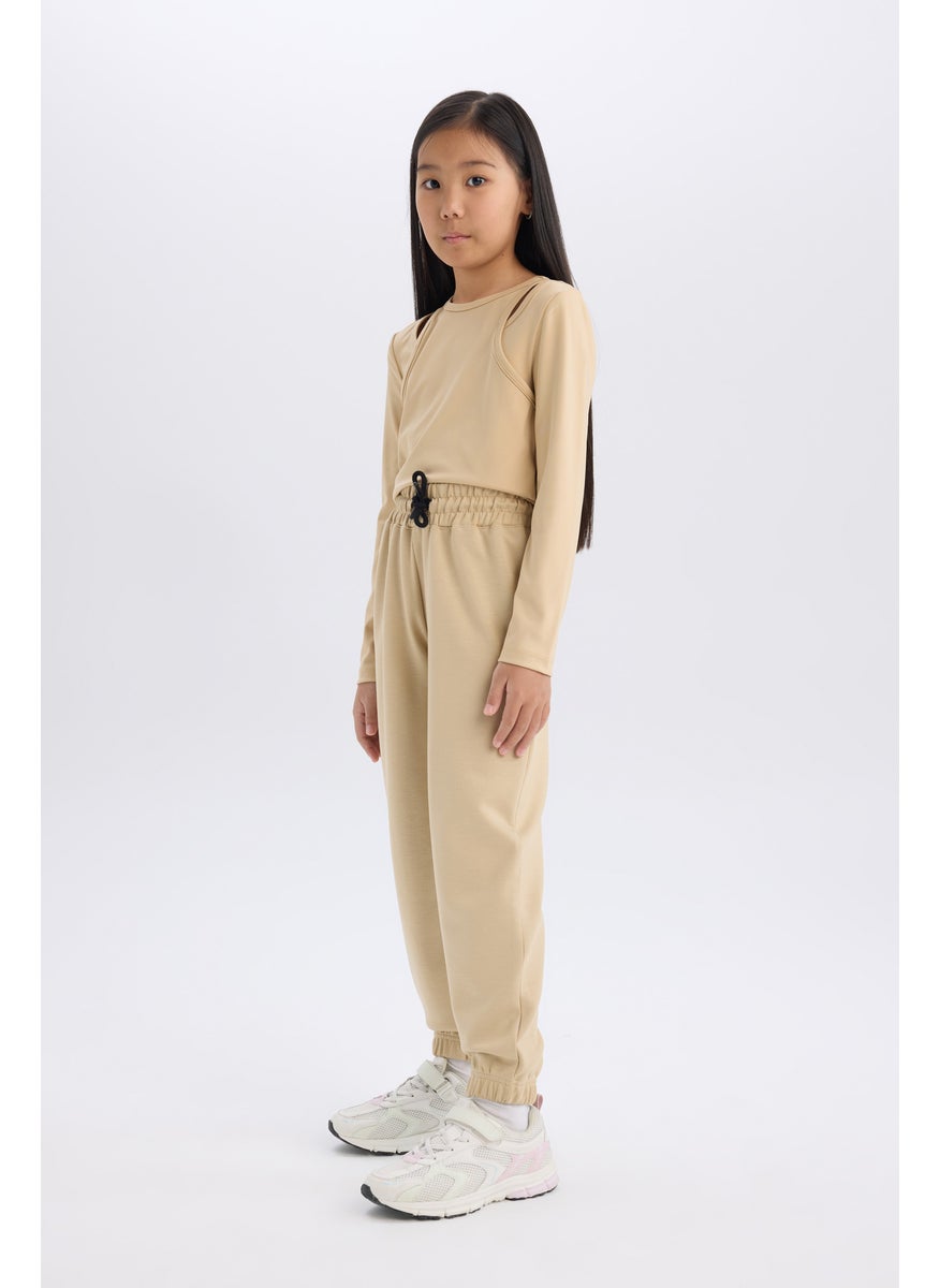 DeFacto - Girl Elastic Waist Pocket Jogger Sweatpants - Image 1