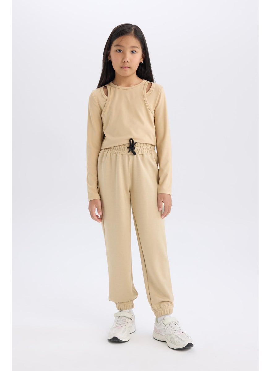 DeFacto - Girl Elastic Waist Pocket Jogger Sweatpants - Image 1