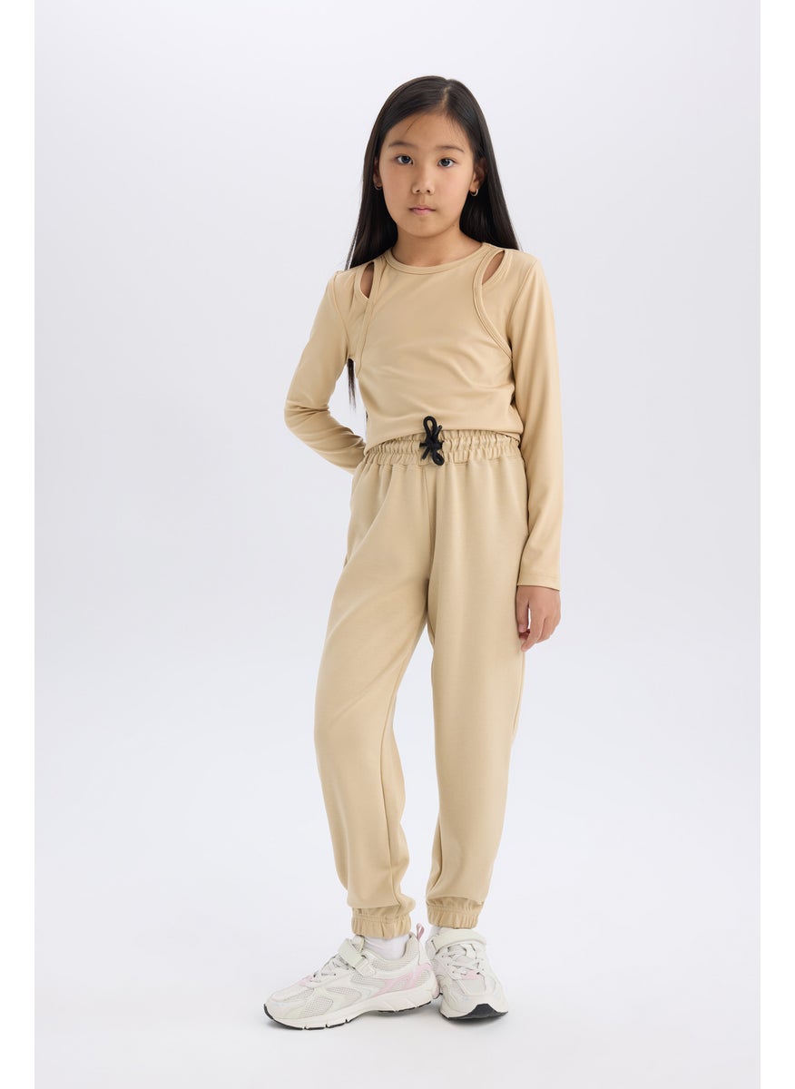 DeFacto - Girl Elastic Waist Pocket Jogger Sweatpants - Image 1