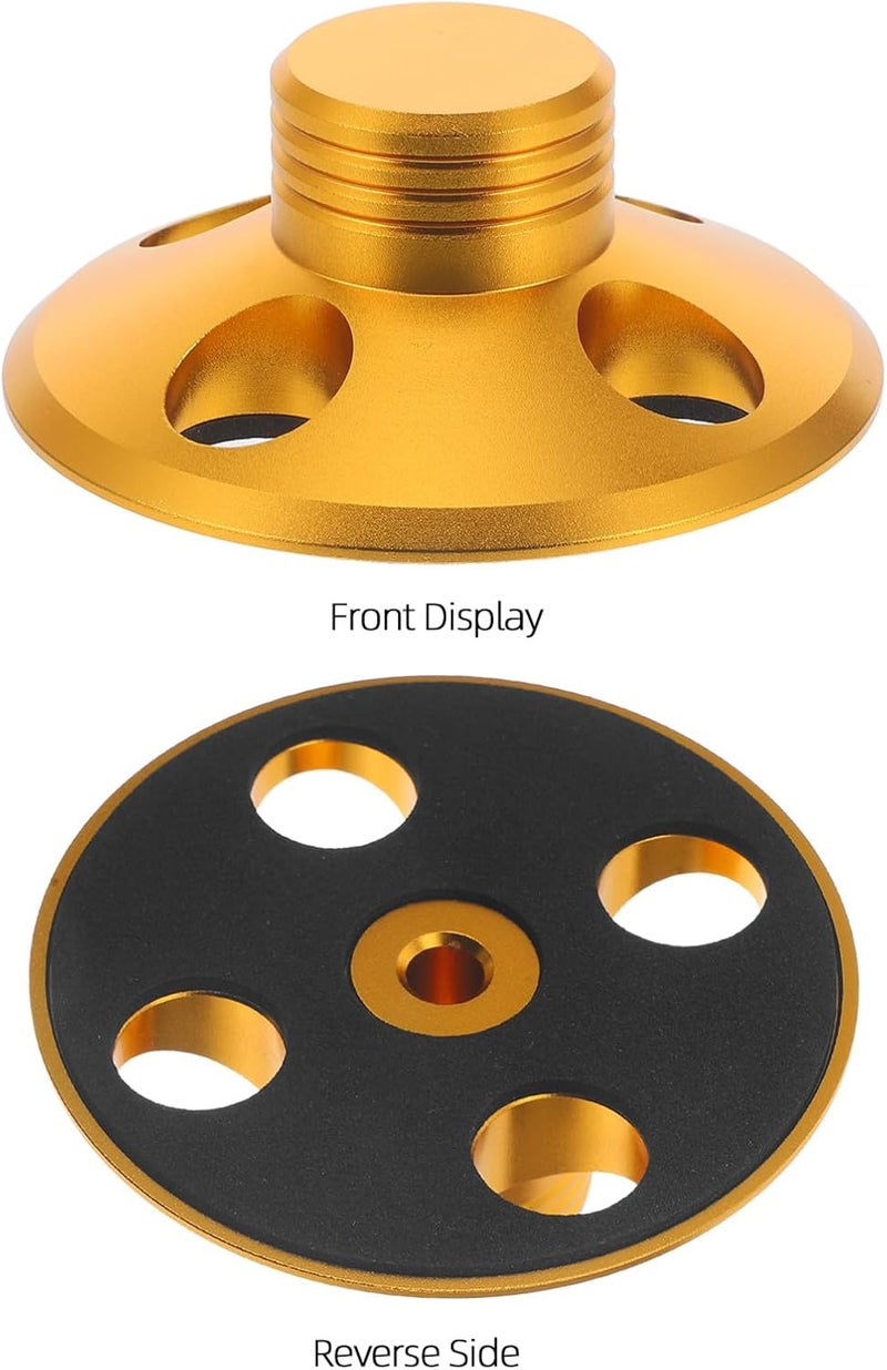 Vinyl Record Weight Stabilizer Disc Turntable Record Player Accessory Gold Low Profile for Vibration Reduction and HiFi Playback - Image 3