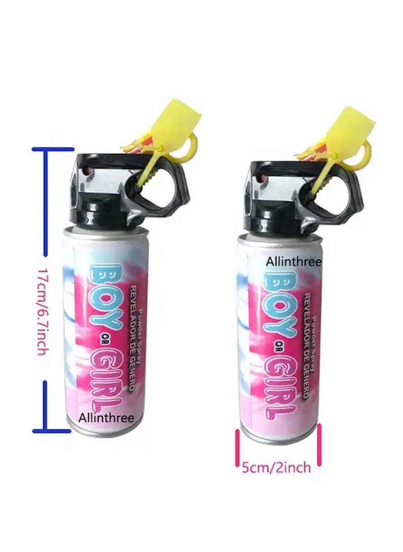 Rally - Gender reveal powder spray for baby shower in boy blue - Image 1