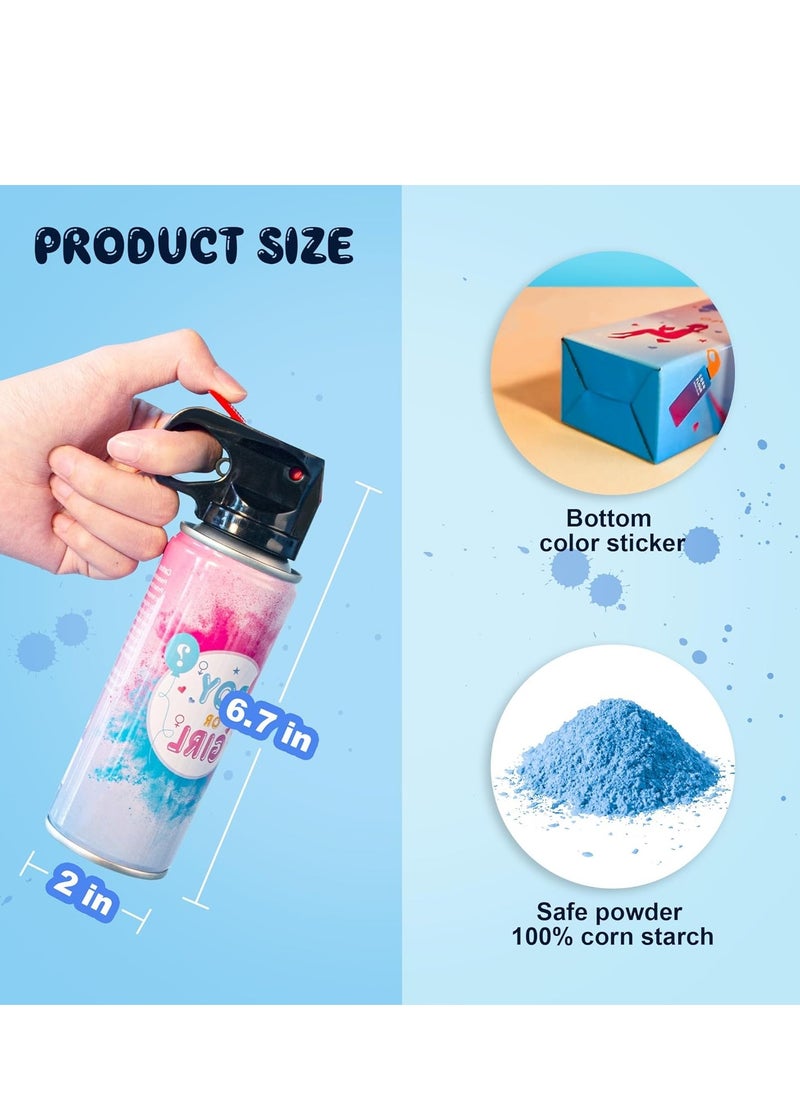 Rally - Gender reveal powder spray for baby shower in boy blue - Image 1