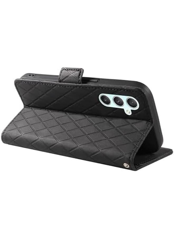 erorex Case For Samsung Galaxy M54 5G Premium Leather Wallet Flip Cover Multifunctional Phone Stand And Strong Magnetic Closure Black Galaxy M54 - Image 3