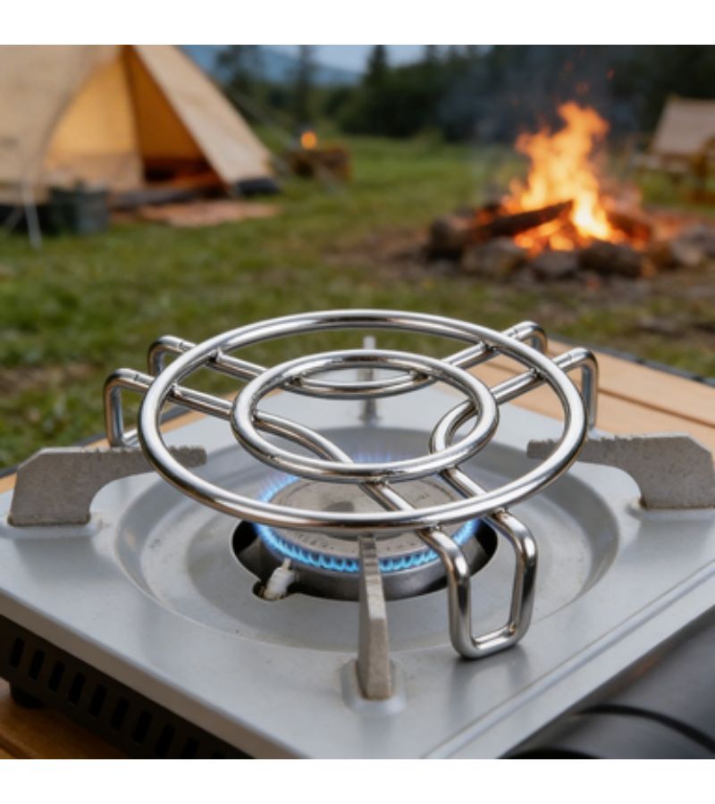 2 Inch Stainless Steel Mini Steaming Rack For Health Pots And Small Cookware Portable Outdoor - Image 1