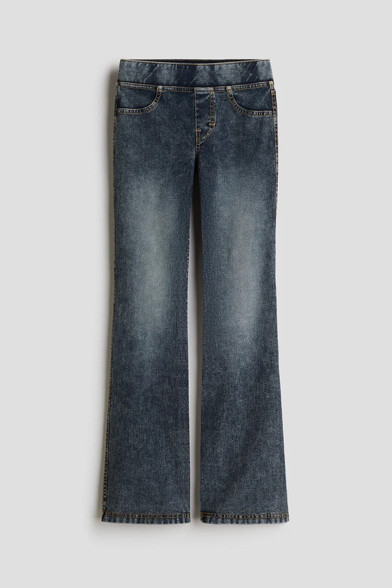 H&M Denim-look flared jeggings