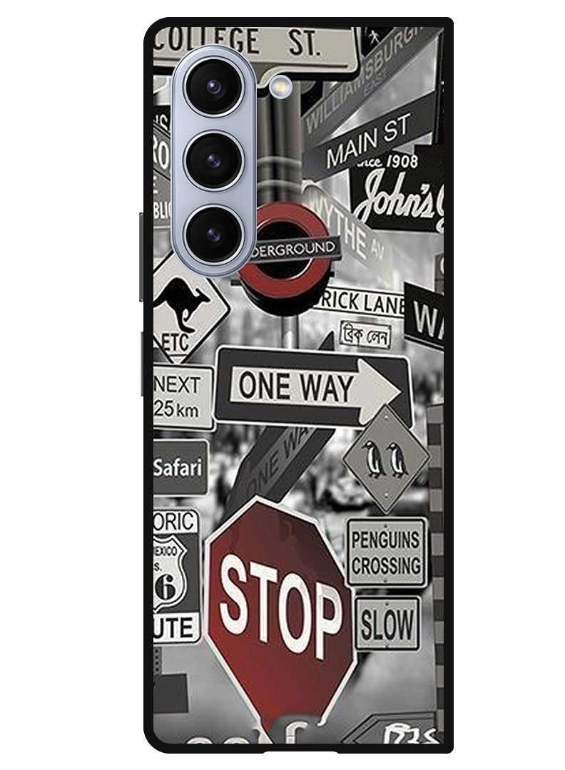 Theodor Protective Case Anti Scratch Shock Proof Bumper Cover For Samsung Galaxy Z Fold 5 singler tag - Image 1