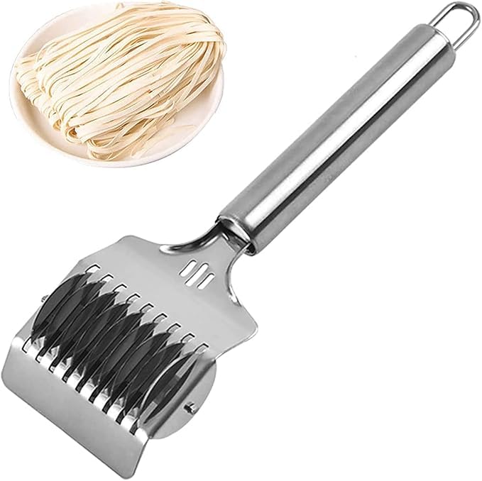 DOZERA Stainless Steel Noodle Lattice Roller Docker Dough Cutter Kitchen Gadgets Noodle Cutter Garlic Ginger Herb Mincer Kitchen Cooking Tools - Image 1