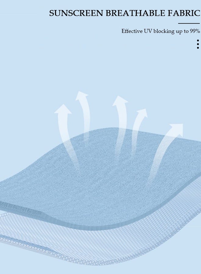 DUNISO Kids Sun Hat UPF 50+ Sun Protection Cap, Wide Brim Beach Hats with Mesh and Adjustable Chin Strap Cartoon Sun Hat for Boys Girls - Image 2