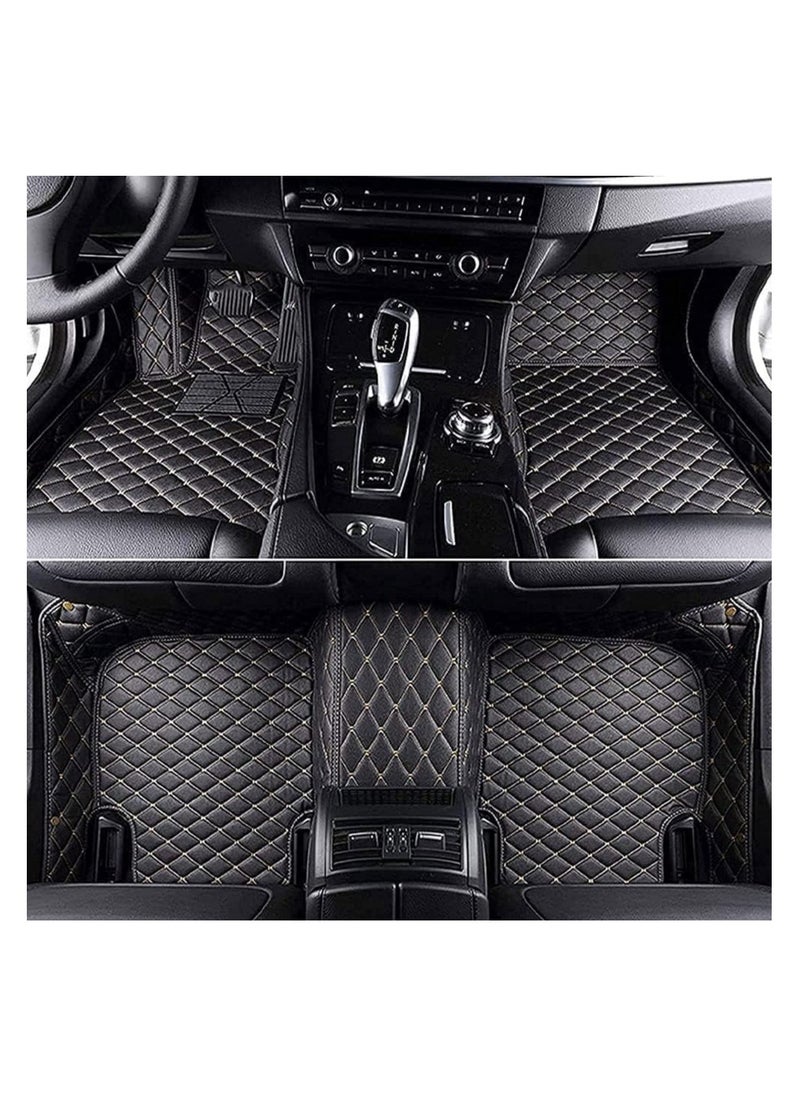 WINCA - Car Floor Mats Compatible With Nissan Pathfinder 2023  PVC Leather Non-slip Weather Color Available (Beige) - Image 1