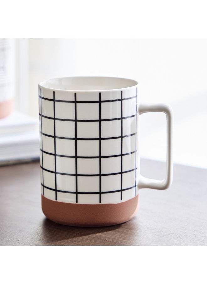 Home Box Trendy Check Mug with Base 400 ml  - Image 1