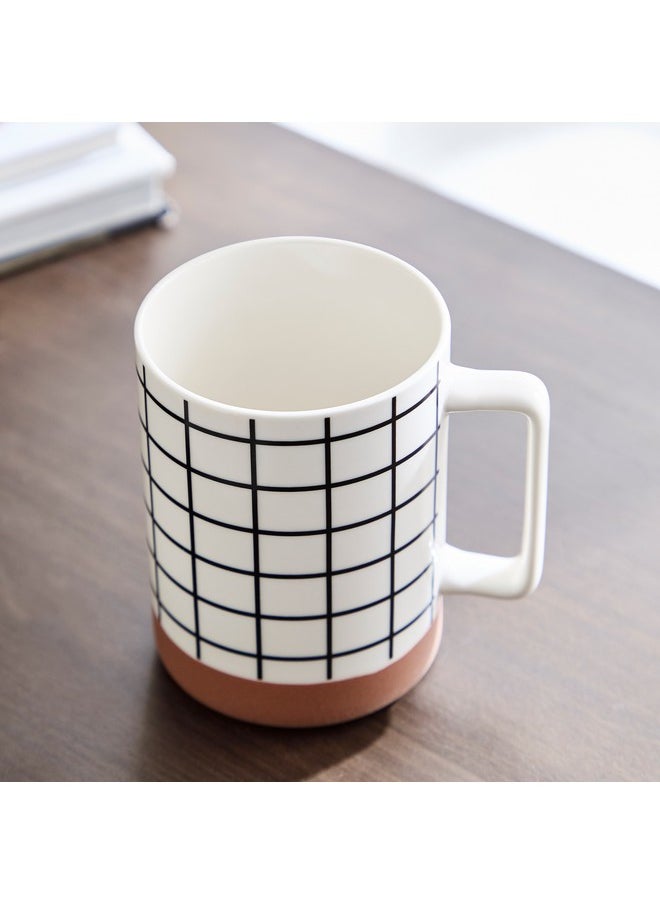 Home Box Trendy Check Mug with Base 400 ml  - Image 2