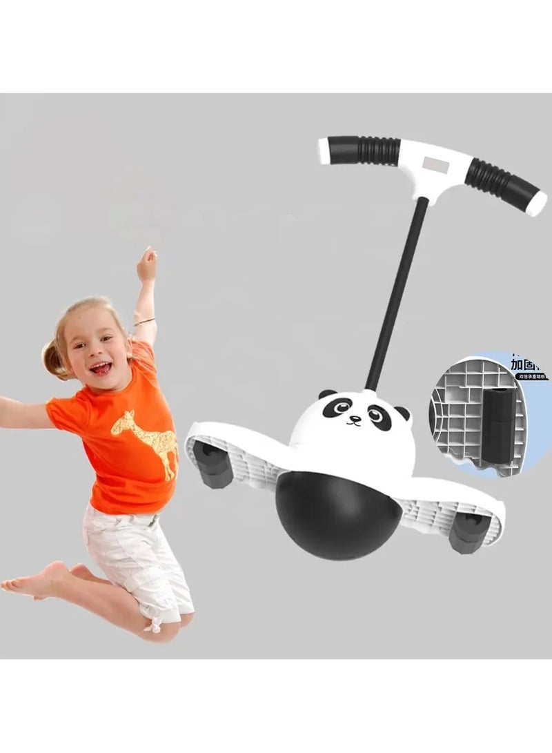 Remy Belle Panda Pogo Ball Toys Indoor Jumping Gifts for Baby Boys Girls Ages 5, 6, 7, 8, 9, 10 up to 65kg, Outdoor Balance Board Jumper Birthday Stuffers for Kids Babies - White - Image 3