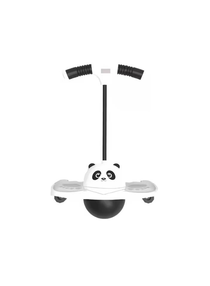 Remy Belle Panda Pogo Ball Toys Indoor Jumping Gifts for Baby Boys Girls Ages 5, 6, 7, 8, 9, 10 up to 65kg, Outdoor Balance Board Jumper Birthday Stuffers for Kids Babies - White - Image 1