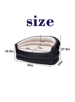 Arabest Inflatable Couch Outdoor Air Sofa,Blow Up Couches for Camping, Double Size  - Image 4