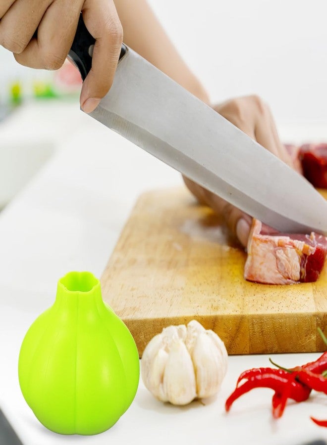 Sosoport Silicone Garlic Peeler Tool Efficient Skin Removal for Saving Kitchen Gadget Convenient Garlic Skin Remover for Daily Use - Image 2