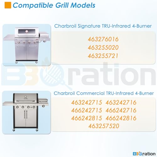BBQration G533-2200-W1 17" Grill Emitter Replacement Parts for Charbroil TRU Infrared 4-Burner Grill 463242715 463242716 466242716 466242815 463257520 463276016 463255020 for Charbroil Grill Replacement Parts - Image 2