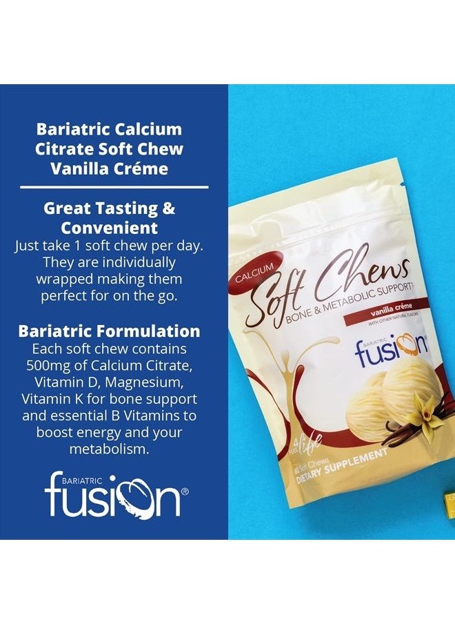 Calcium Citrate & Energy Soft Chew Bariatric Vitamin | Vanilla Flavored | Sugar Free | Bariatric Surgery Patients Including Gastric Bypass and Sleeve Gastrectomy | 60 Count - pzsku/Z3C055662F34B32C7ADA6Z/45/_/1683426671/7d699695-995b-490b-92b3-80d7cbbc09c3