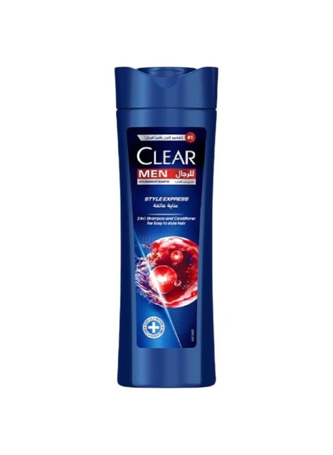 Clear Men Style Express 2-in-1 Shampoo and Conditioner, 350 ml