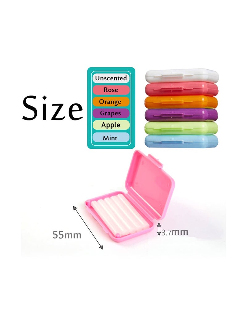 شمع تقويم الأسنان عبوة 6 للعتناء بالأسنان، مناسب لمرتدي الأقواس (6 قطع، ملونة) - Image 4