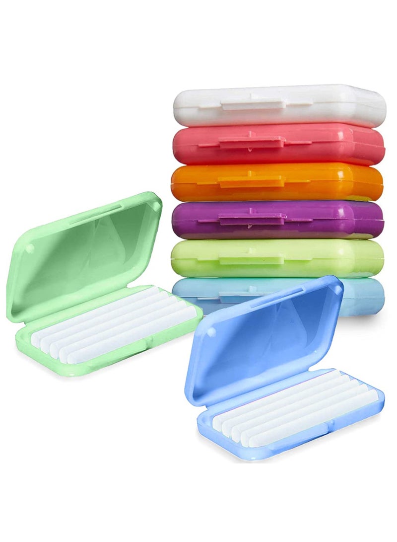 شمع تقويم الأسنان عبوة 6 للعتناء بالأسنان، مناسب لمرتدي الأقواس (6 قطع، ملونة) - Image 1