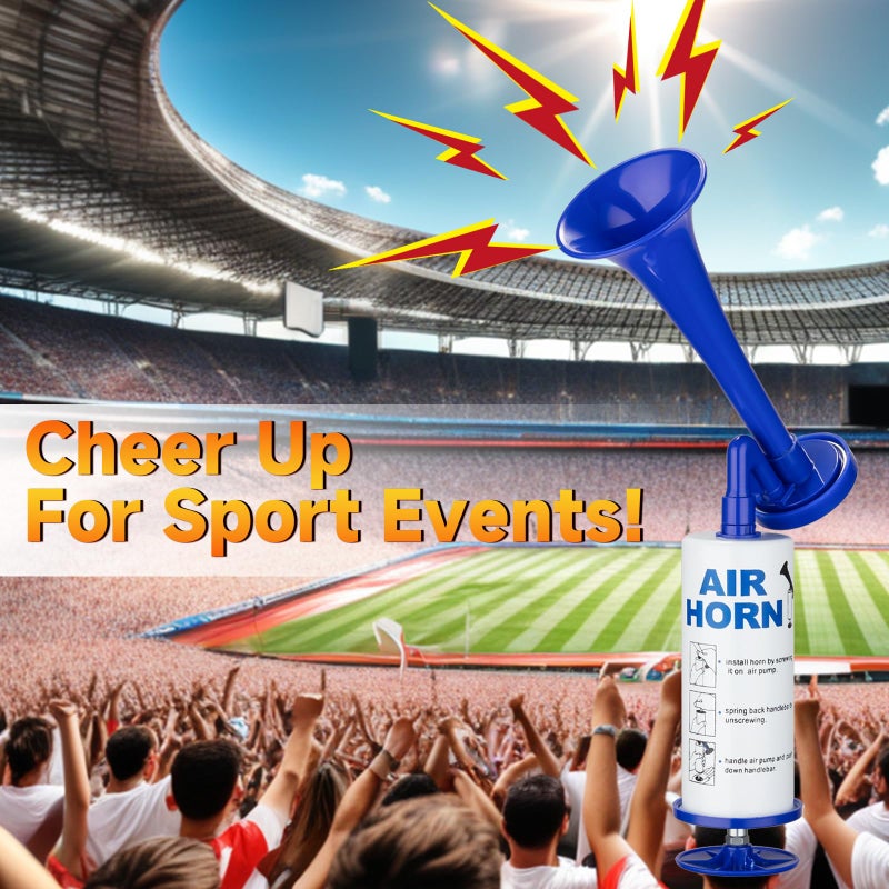 banhao Air Horn for Safety, Loud HandHeld Air Horn for Boats Events Camping Reusable, Sports Pump Horn Loud Noise Maker for Boating Sports Events Birthday Party BANHAO - Image 5