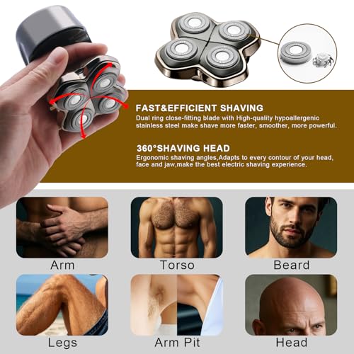 COSYONALL Shaver PRO 4 Head Replacement Blade Compatible with Skull Pitbull,Butterfly kiss pro & Palm Shavers,Electric Shaver & Head Shaver Blade for Bald Head Shavers for Men/Women (2 Pcs) - Image 3