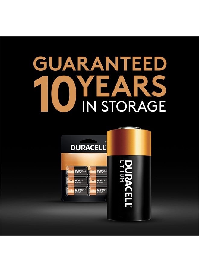 Duracell Duracell CR123A 3V Lithium Battery, 6 Count Pack, 123 3 Volt High Power Lithium Battery, Long-Lasting for Home Safety and Security Devices, High-Intensity Flashlights, and Home Automation  - Image 3