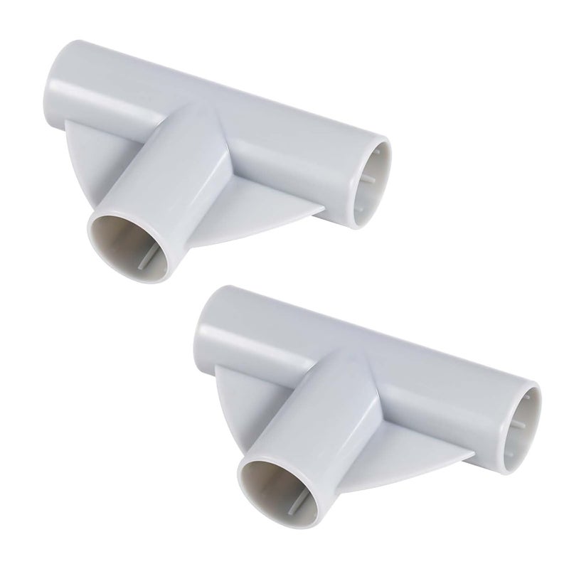 XIHIRCD قطعتين من أجزاء سياج الأطفال مفاصل على شكل T 3 طرق قطع غيار سياج الأطفال موصل T بقطر داخلي 1 بوصة ملحقات موصلات سياج الأطفال للحديقة - Image 1