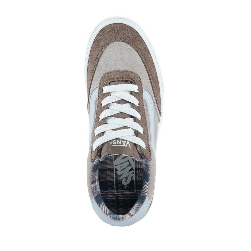 Vans Women's Brooklyn LS Shoe | Low-Top Sneakers for Everyday Wear, Walking, Work & Fashion, Outdoor Plaid Warm Taupe, 7 - Image 4
