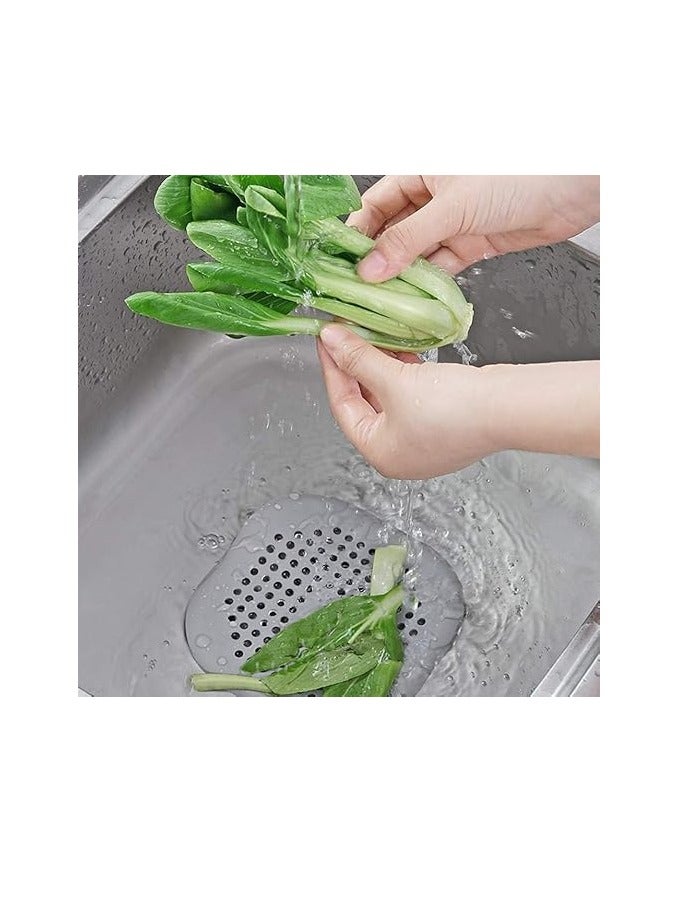 4 Pieces Drain Covers Hair Stopper for Shower Drain Bathtub Stopper Home Drain Protectors with Sucker Water Trap Sink Cover for Bathroom Bathtub and Kitchen - Image 2