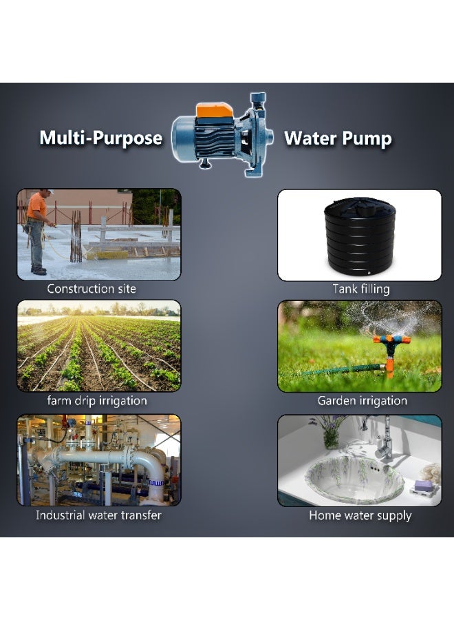 Bonai BN-HK106 Centrifugal Water Pump 750W, High Efficiency Motor, Low Power Consumption, 67L/min Flow Rate, 32m Head, 220-240V - Image 4