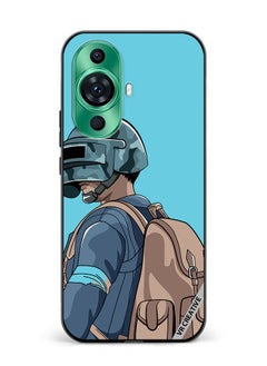 Protective Case Cover For Huawei nova 11 Helmet And In Military Uniform Design Multicolour