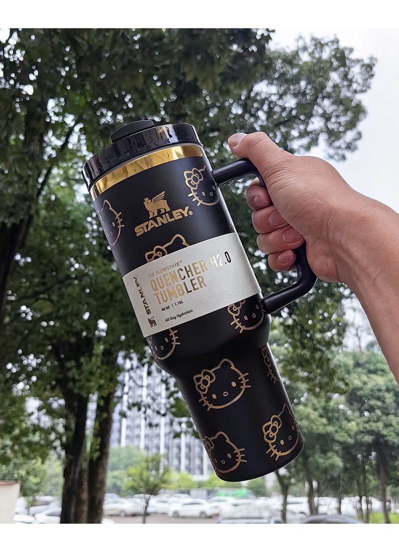 Stanley Quencher H2.0 Stainless Steel Vacuum Insulated Tumbler with Lid and Straw for Water, Iced Tea or Coffee, Smoothie and More,  40oz/1.18L - Image 1