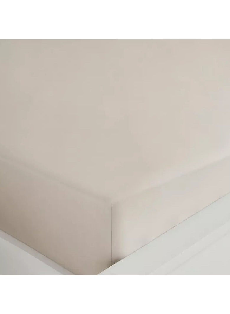 Home Box Purely Percale 300 TC Super King Fitted Sheet - 200x200+40 cm  - Image 5