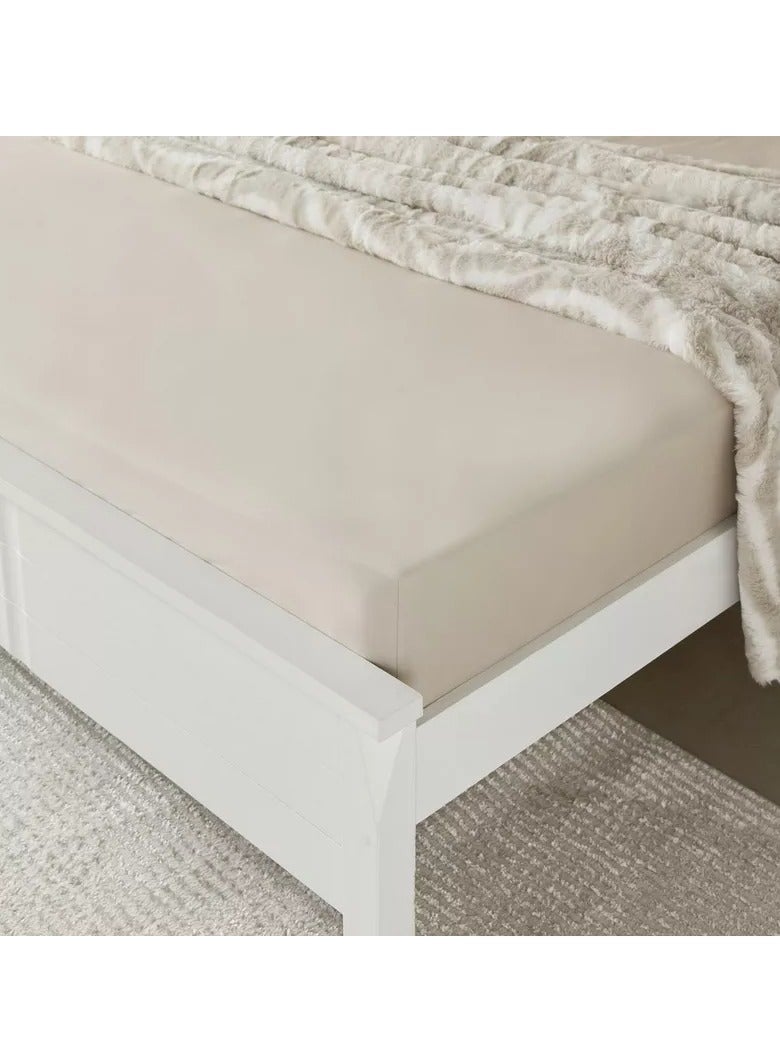 Home Box Purely Percale 300 TC Super King Fitted Sheet - 200x200+40 cm  - Image 1