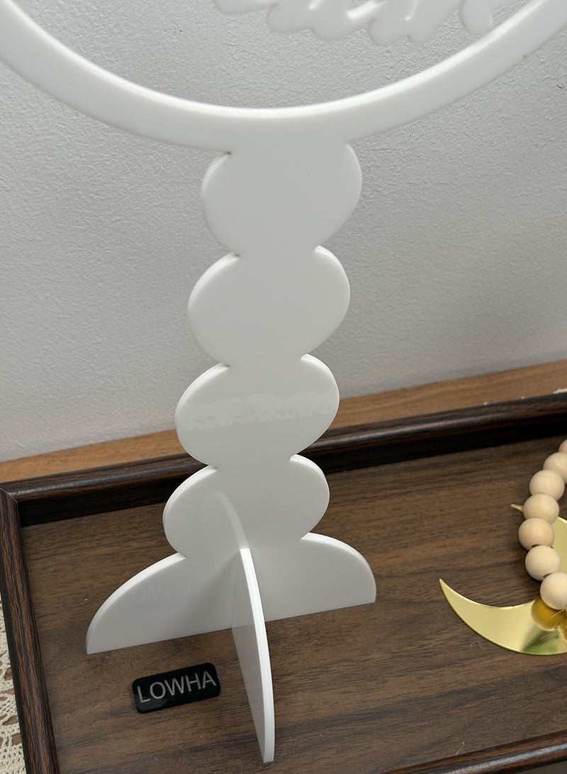 لوحة ستاند ديكور من الأكريليك بتصميم هلال رمضان - Image 4