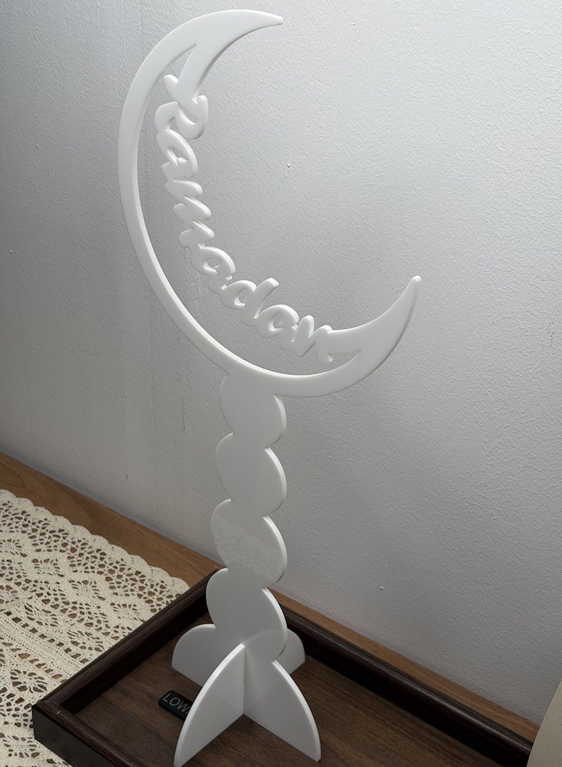 لوحة ستاند ديكور من الأكريليك بتصميم هلال رمضان - Image 3