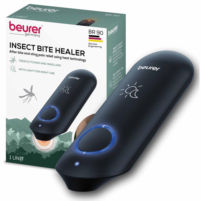 Beurer BR90 Insect Sting and Bite Relief with Light, Chemical-Free Bug Bite Healer for Day and Night, Electronic Heat Device for After Mosquito Bites to Ease Itching and Swelling - Image 1