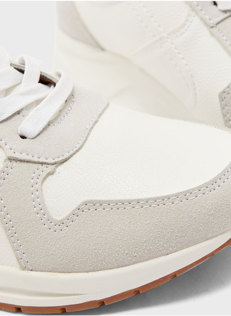 Seventy Five Faux Leather and Suede Casual Sneakers  - Image 5
