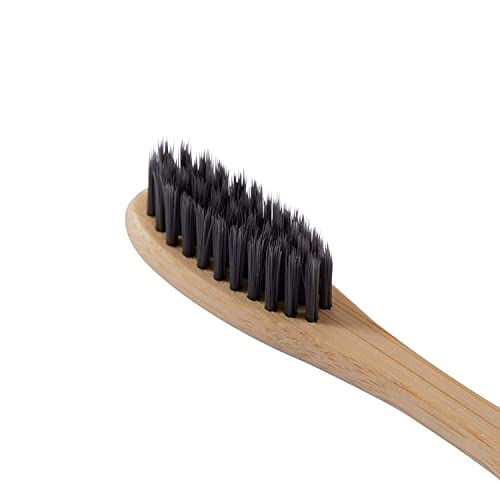 awenest Bamboo Toothbrush With Charcoal Activated Soft Bristles - Pack of 6 | Treated With Neem Oil | For Fungus Protection | Bpa Free, Biodegradable And Compostable Handle | Eco-friendly | - Image 3