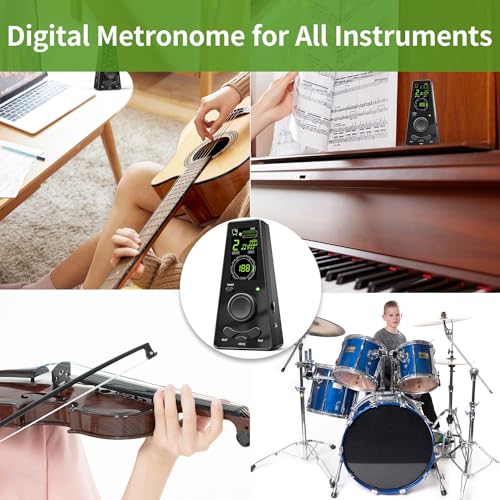 Moreup Electronic Digital Metronome for Musicians Piano Guitar Violin Instrument Volume & Beat Speed Adjustable Universal - Image 4