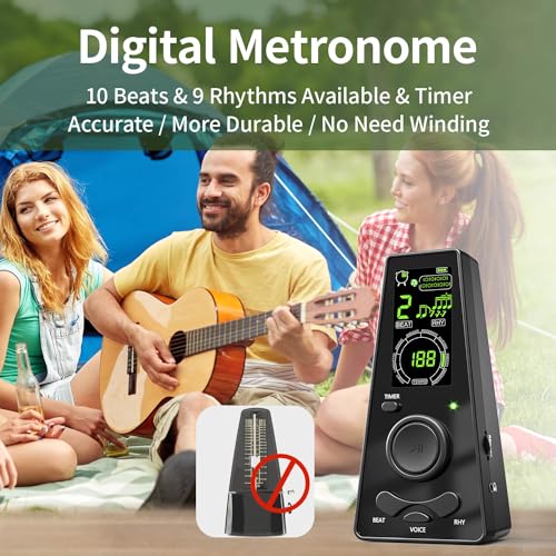 Moreup Electronic Digital Metronome for Musicians Piano Guitar Violin Instrument Volume & Beat Speed Adjustable Universal - Image 2